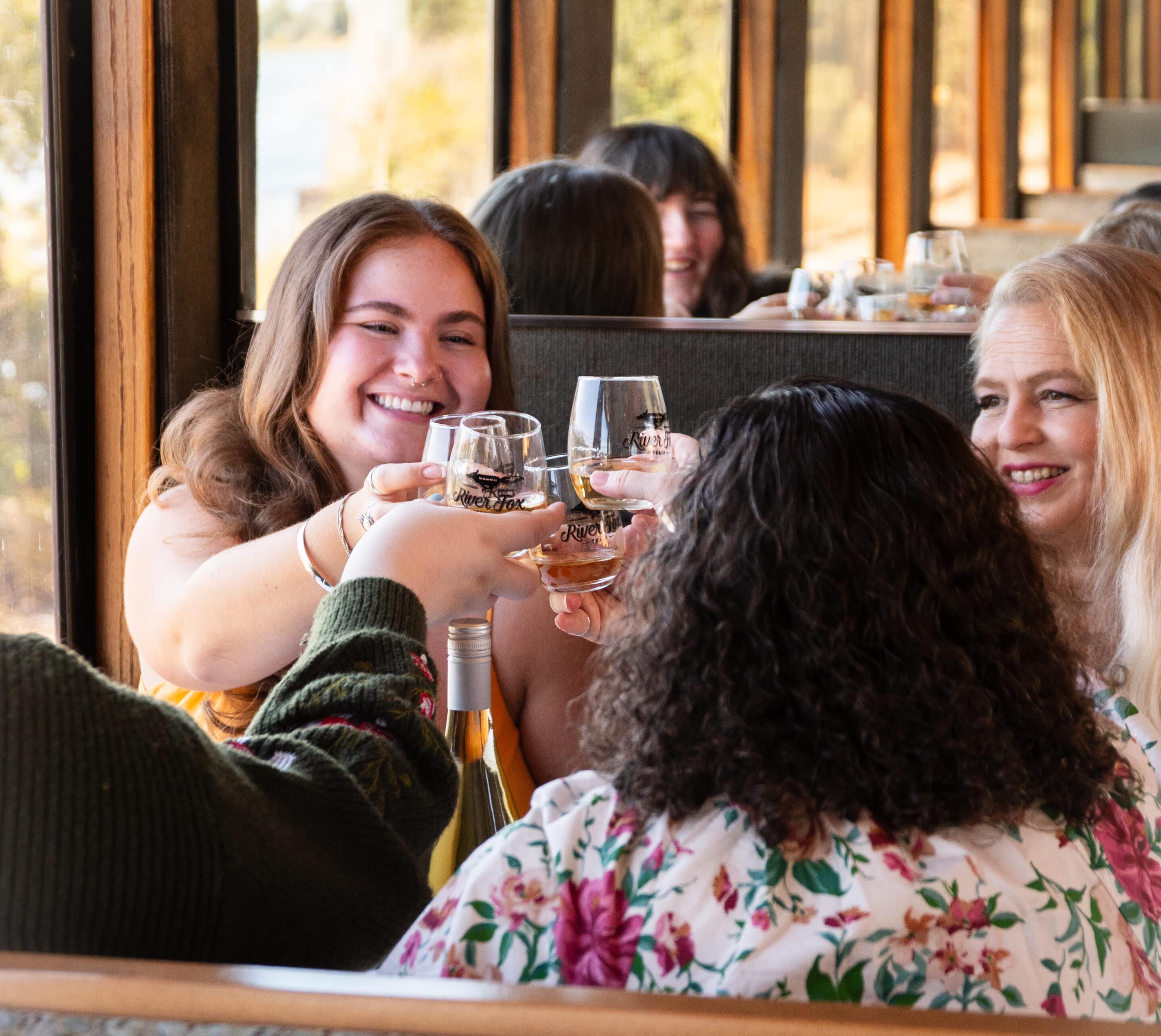 A group of people at a recent Wine & Design event.
